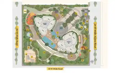 Eldeco Terra and Sol master plan layout